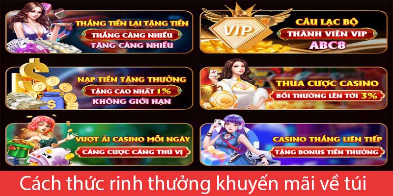 Cách thức rinh thưởng khuyến mãi về túi